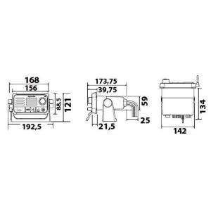 VHF MARINO FISSO RAYMARINE VHF RAY 53