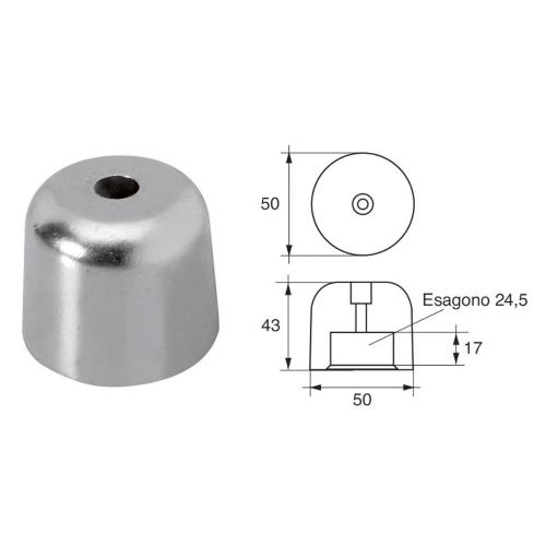 ANODO PER ASSI E ELICHE VETUS F-BC-6 BP1210 Ø 50MM