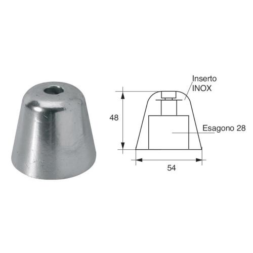 ANODO PER ASSI E ELICHE VETUS F-BC-9 BP195 Ø 54MM