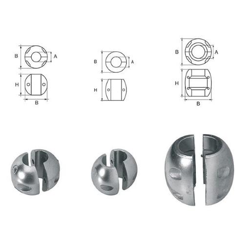 ANODO PER ASSI A COLLARE STANDARD PER Ø 28 MM
