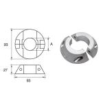 ANODO PER ASSI E ELICHE MAX PROP F-MAX-4 Ø 46MM