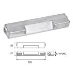 ANODO PER MOTORI JOHNSON/EVINRUDE/OMC F-OMC-H O.C.5007089 175X35X20MM ALU