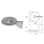 ANODO PER MOTORI MERCURY MERCRUISER FM-18 O.C.17264T2 FORMULA 850 145X100X72MM