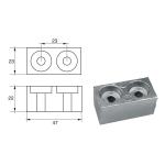 ANODO PER MOTORI SUZUKI FM-31/S O.C.41840-87D00 47X23X22MM ALU