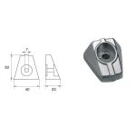 ANODO PER MOTORI SUZUKI FM-30/S O.C.55320-98400 HP 115 40X39X23MM ZINCO