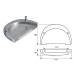 ANODO PER MOTORI VOLVO PENTA F-VSX-11 O.C.3855411 147X100X35MM ZINCO