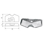 ANODO PER MOTORI YAMAHA MARINER FM-YA-19 O.C.6L5-45251-02 HP 3.5 60X33X9MM ZINCO