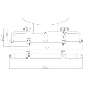 TIMONERIA IDRAULICA COMPLETA FRONTALE FINO A 100HP SEAFIRST