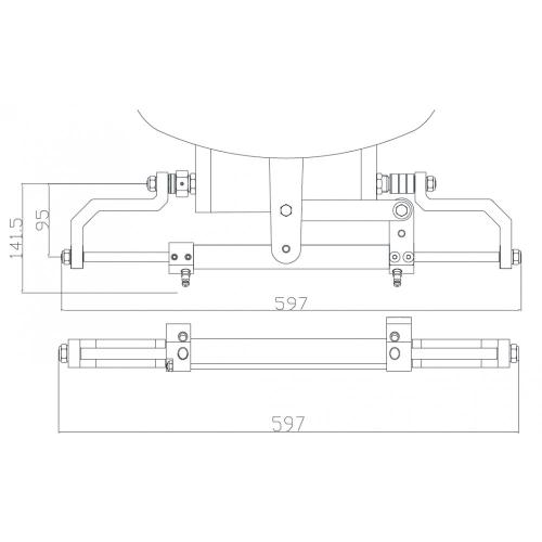 TIMONERIA IDRAULICA COMPLETA FRONTALE FINO A 100HP SEAFIRST