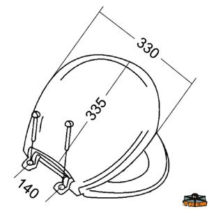 WC ELETTRICO/MANUALE SOLO SEDILE WC LEGNO