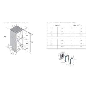 FRIGORIFERO COMPRESSORE DA INCASSO DP150I NERO