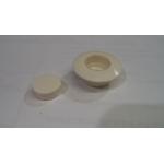 TAPPO COPRIVITI + GHIERA DIAM. 15MM RAL1013