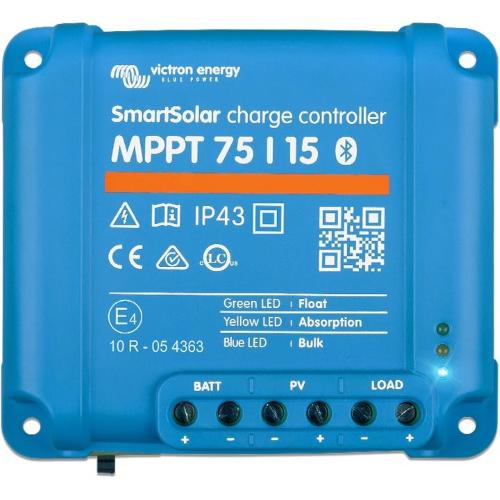 REGOLATORE PER PANNELLO SOLARE MPPT 15A SMARTSOLAR MPPT 75/15
