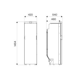 FRIGORIFERO COMPRESSORE DA INCASSO SLIM 140