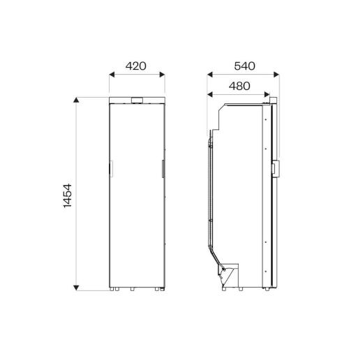 FRIGORIFERO COMPRESSORE DA INCASSO SLIM 140