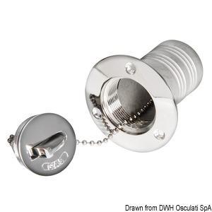 TAPPO IMBARCO ACQUA Ø38 OTTONE CROMATO