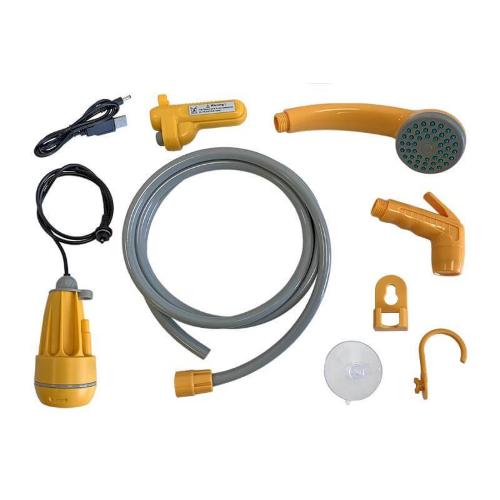 DOCCETTA PORTATILE DA CAMPEGGIO CON POMPA E BATTERIA RICARICABILE