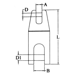 GIUNTO SALPA ANCORA GIREVOLE 8-10MM