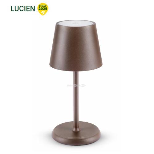LAMPADA DA TAVOLO LED LUCIEN MARRONE 0720048N.C02