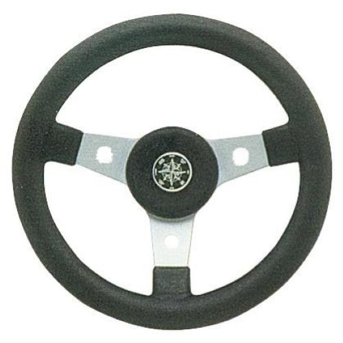 VOLANTE RUOTA TIMONE ALLUMINIO Ø 310MM DELFINO TANEGUM NERO
