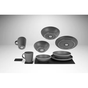 SET DI STOVIGLIE MAGNETICHE SILWY DOLOMIT 11PZ GRIGIO 0842050N.C00
