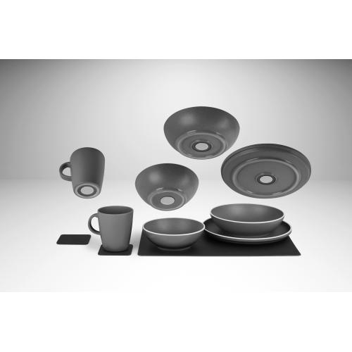 SET DI STOVIGLIE MAGNETICHE SILWY DOLOMIT 11PZ GRIGIO 0842050N.C00
