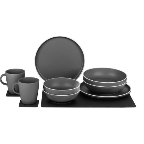 SET DI STOVIGLIE MAGNETICHE SILWY DOLOMIT 11PZ GRIGIO 0842050N.C00