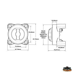 STACCA BATTERIA 2 POSIZIONI CON MANOPOLA FISSA MAXI SUPER 600A