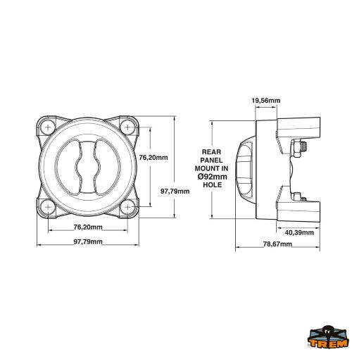 STACCA BATTERIA 2 POSIZIONI CON MANOPOLA FISSA MAXI SUPER 600A