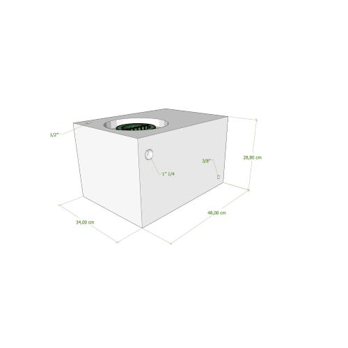 SERBATOIO BIANCO PER ACQUA 45LT 48X33X28 (AXBXH)