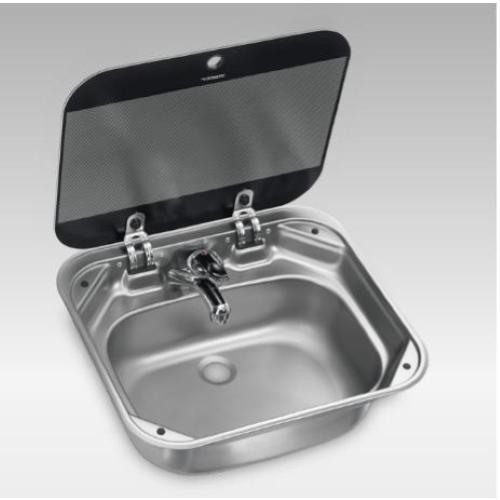 LAVELLO INOX RETTANGOLARE 420X370 P146MM SNG 4237