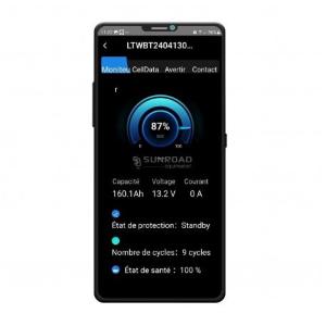 BATTERIA LITIO LiFePo4 PER SERVIZI 100A KL5 CON BMS INTEGRATO E CONNESSIONE BLUETOOTH