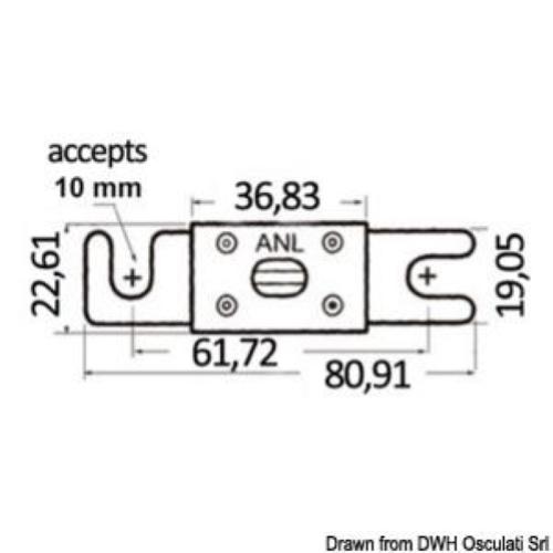 FUSIBILE ALTA CAPACITÀ 100A