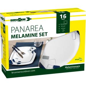 KIT PIATTI E ACCESSORI IN MELAMINA 4 PERSONE 16PZ PANAREA 0830161N.C2X