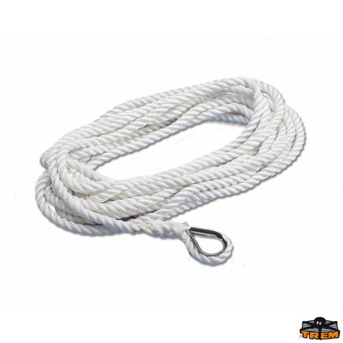 CIMA ORMEGGIO Ø MM.10 MATASSA 6MT BIANCA IMPIOMBATA