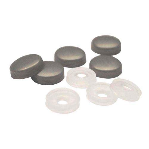 TAPPO COPRIVITI CON BASETTA GRIGIO SCURO 12MM