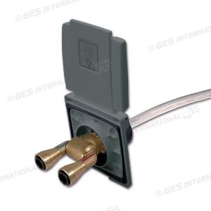 PRESA ESTERNA ACQUA CON MISCELATORE TUBO 150MM ATT. JHON GUEST 12MM GRIGIA