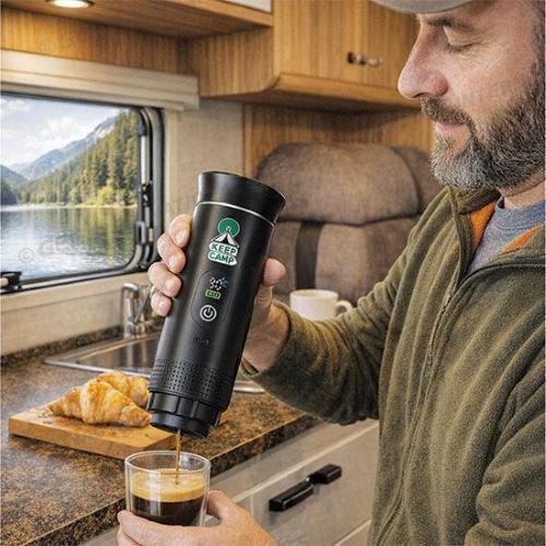 MACCHINA CAFFE' ESPRESSO PORTATILE RICARICABILE USB KEEP CAMP