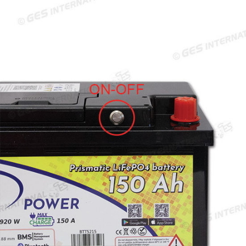 BATTERIA LITIO LiFePo4 PER SERVIZI 150A EXTRA CON BMS INTEGRATO E CONNESSIONE BLUETOOTH