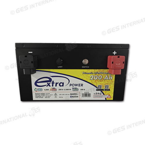 BATTERIA LITIO LiFePo4 PER SERVIZI 200A EXTRA CON BMS INTEGRATO E CONNESSIONE BLUETOOTH