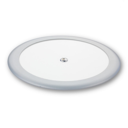 PLAFONIERA TONDA LED 217MM 4000K LUCE BIANCA TOUCH SWITCH CORNICE CROMATA